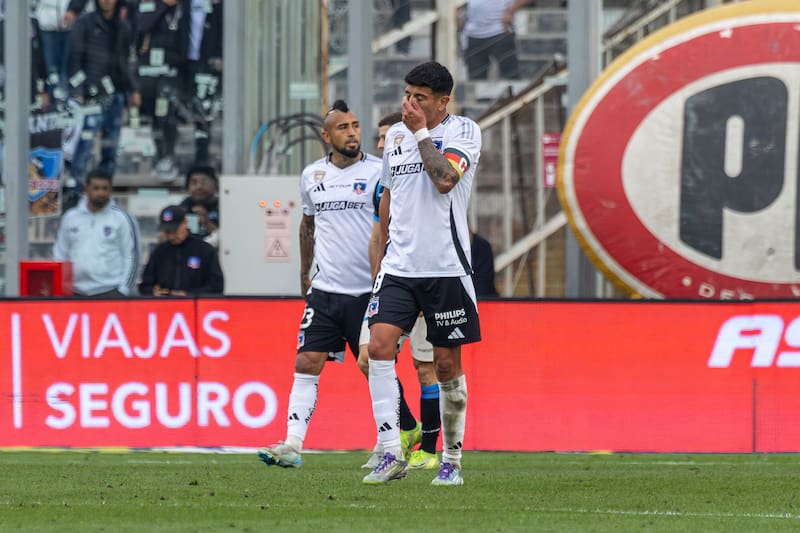 en el partido de Colo Colo ante Huachipato. Foto: Felipe Escobedo.