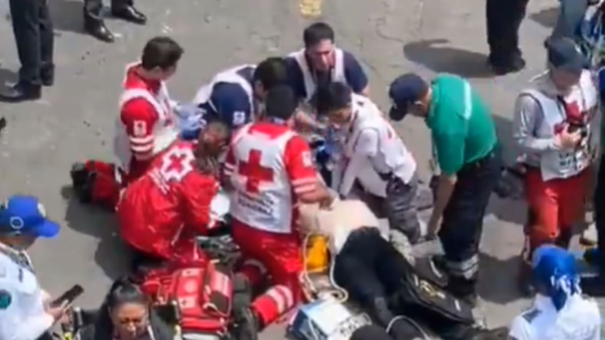 VIDEO | Dramático: hombre fallece afuera del Estadio Azteca minutos antes de que comience el Mundial