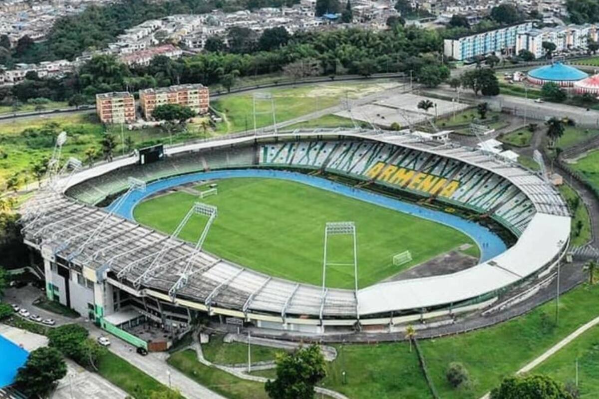 Vista panorámica del Estadio Centenario de Armenia, Colombia. (Crédito: Juan Diego Cano)