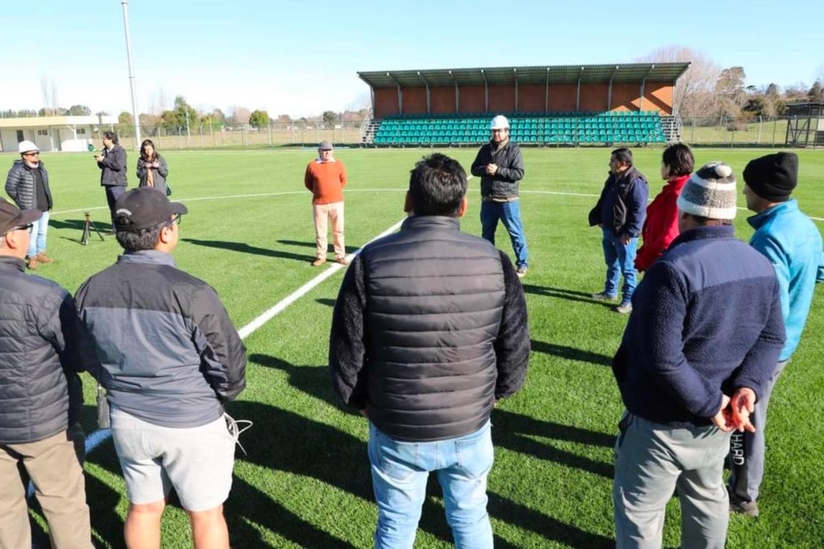Estadio de Mantilhue será inaugurado en agosto.