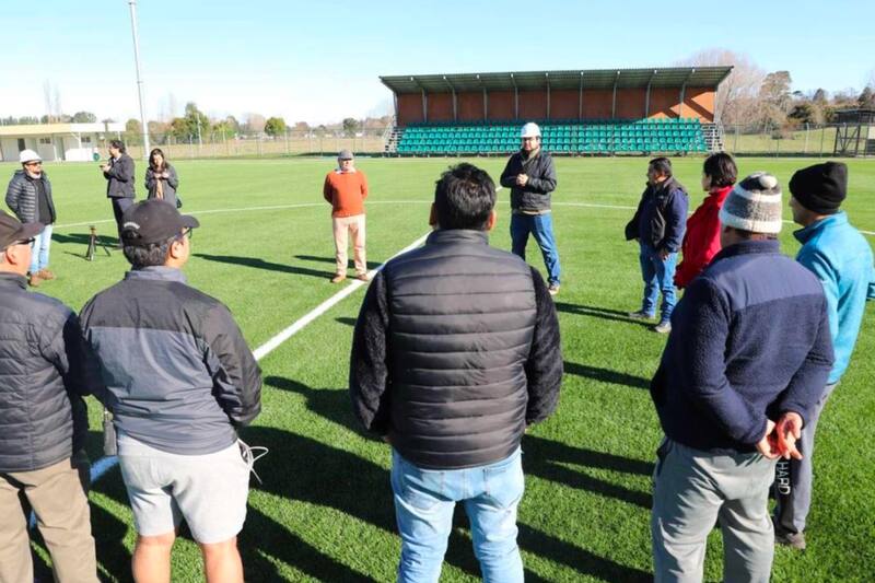 Estadio de Mantilhue será inaugurado en agosto.