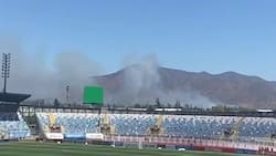 VIDEO | Preocupación en Rancagua: incendio en las cercanías del Estadio El Teniente antes del O’Higgins vs la U