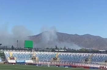 VIDEO | Preocupación en Rancagua: incendio en las cercanías del Estadio El Teniente antes del O’Higgins vs la U