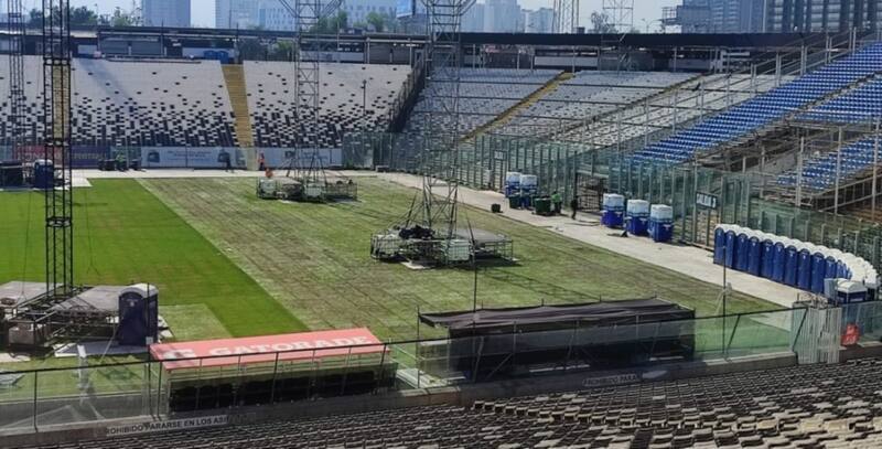 Así quedó la cancha del Estadio Monumental tras el recital de Roger Waters (Foto: ADN)