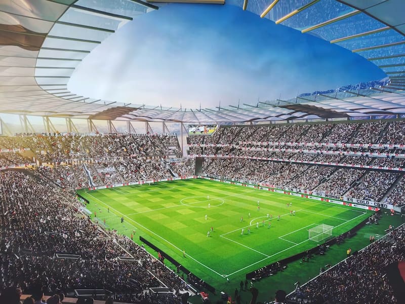 En Colo Colo buscan avanzar prontamente en torno al financiamiento de la remodelación del nuevo Estadio Monumental. Foto: Colo Colo.