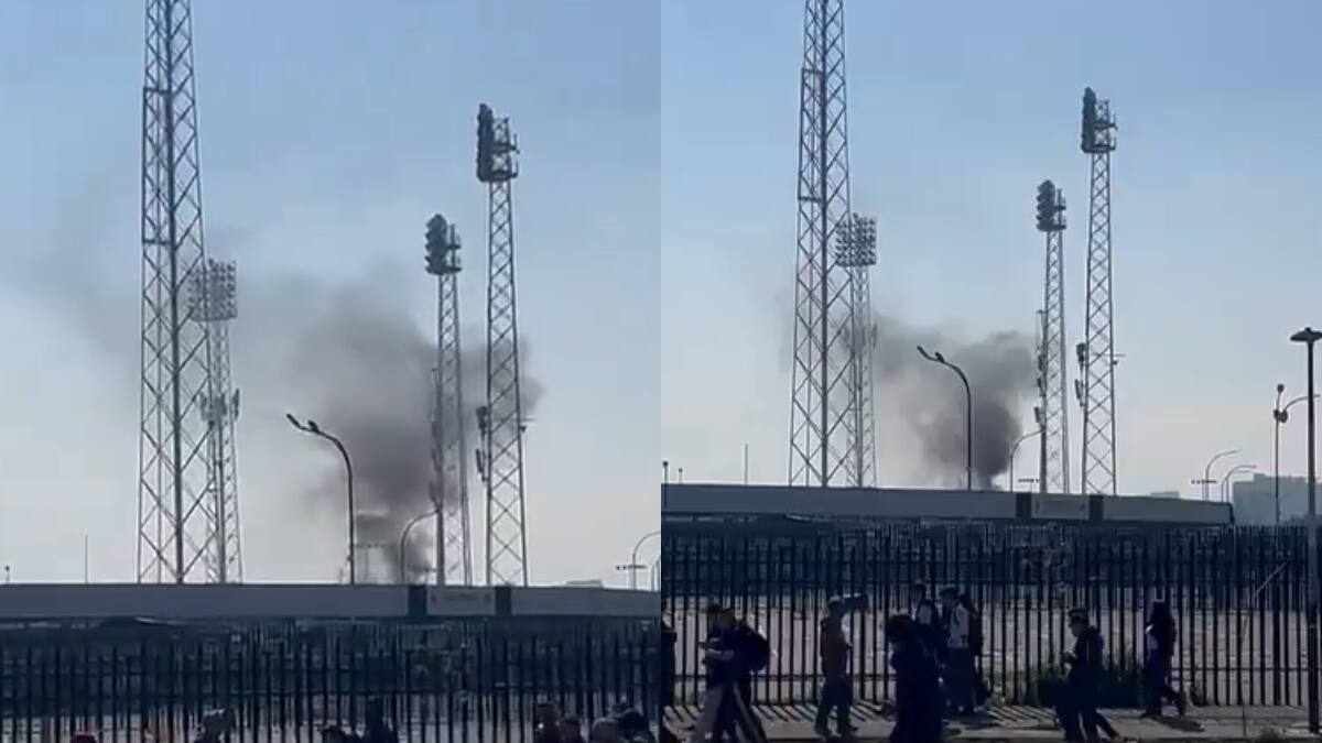 VIDEO | Registran incendio en el Estadio Monumental tras el Arengazo