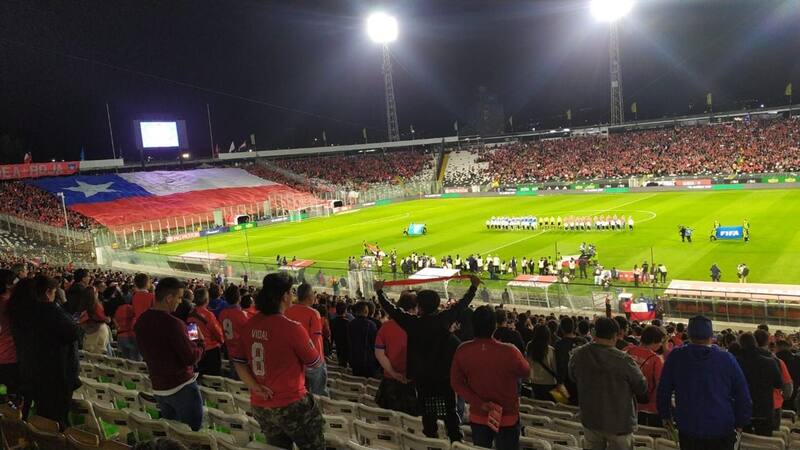 Estadio Monumental a la mitad de su capacidad en el partido vs. Paraguay. Foto: Radio Portales