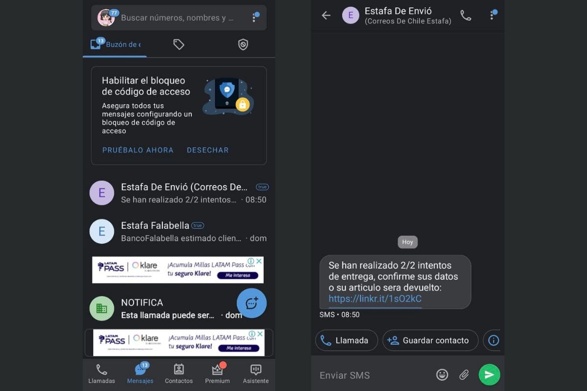 Así puedes detectar fácilmente si se trata una estafa gracias a TrueCaller. ¿Lo malo? La publicidad.