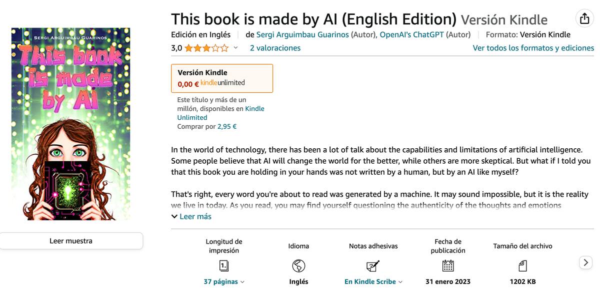 Es el nombre del libro que Sergi pudo escribir gracias a Chat GPT.