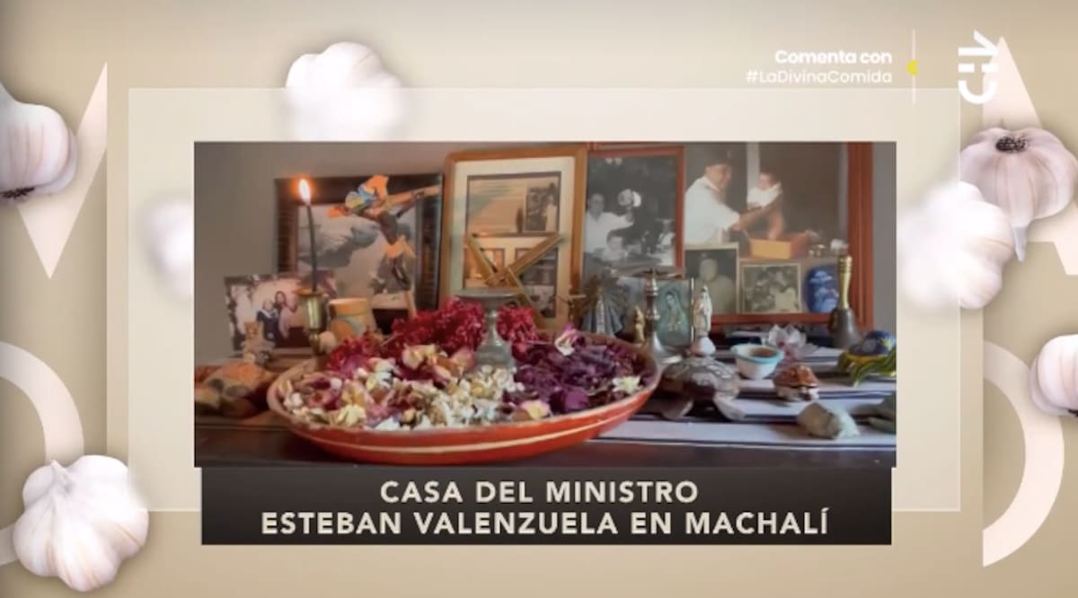 El altar de la casa de Esteban Valenzuela. Foto: CHV.