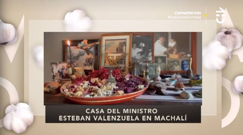 El altar de la casa de Esteban Valenzuela. Foto: CHV.