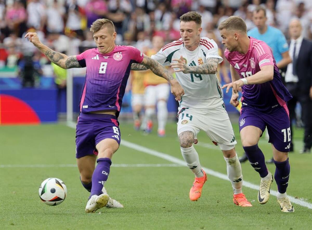Estos son los dos partidos de la Eurocopa que se juegan este domingo 23 de junio. Foto: EFE.