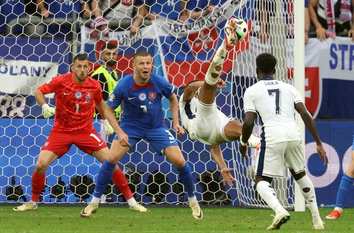 VIDEO | El mejor gol de la Eurocopa: la increíble chilena de Bellingham que salvó a Inglaterra en el último segundo
