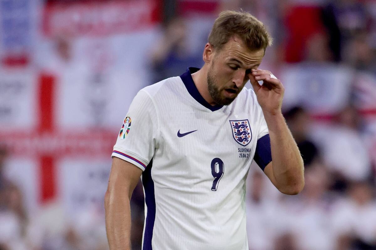 Harry Kane en Inglaterra vs Eslovenia. EFE
