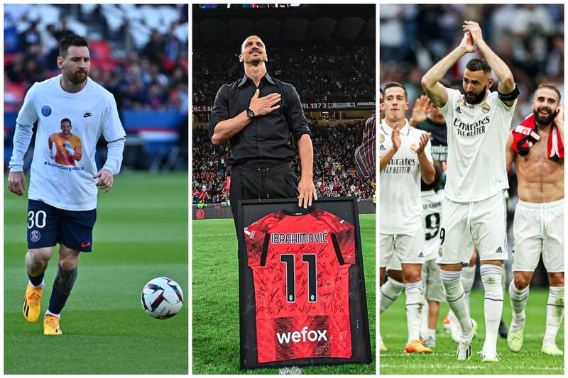 Messi, Ibrahimovic y Benzema vivieron momentos opuestos en sus despedidas