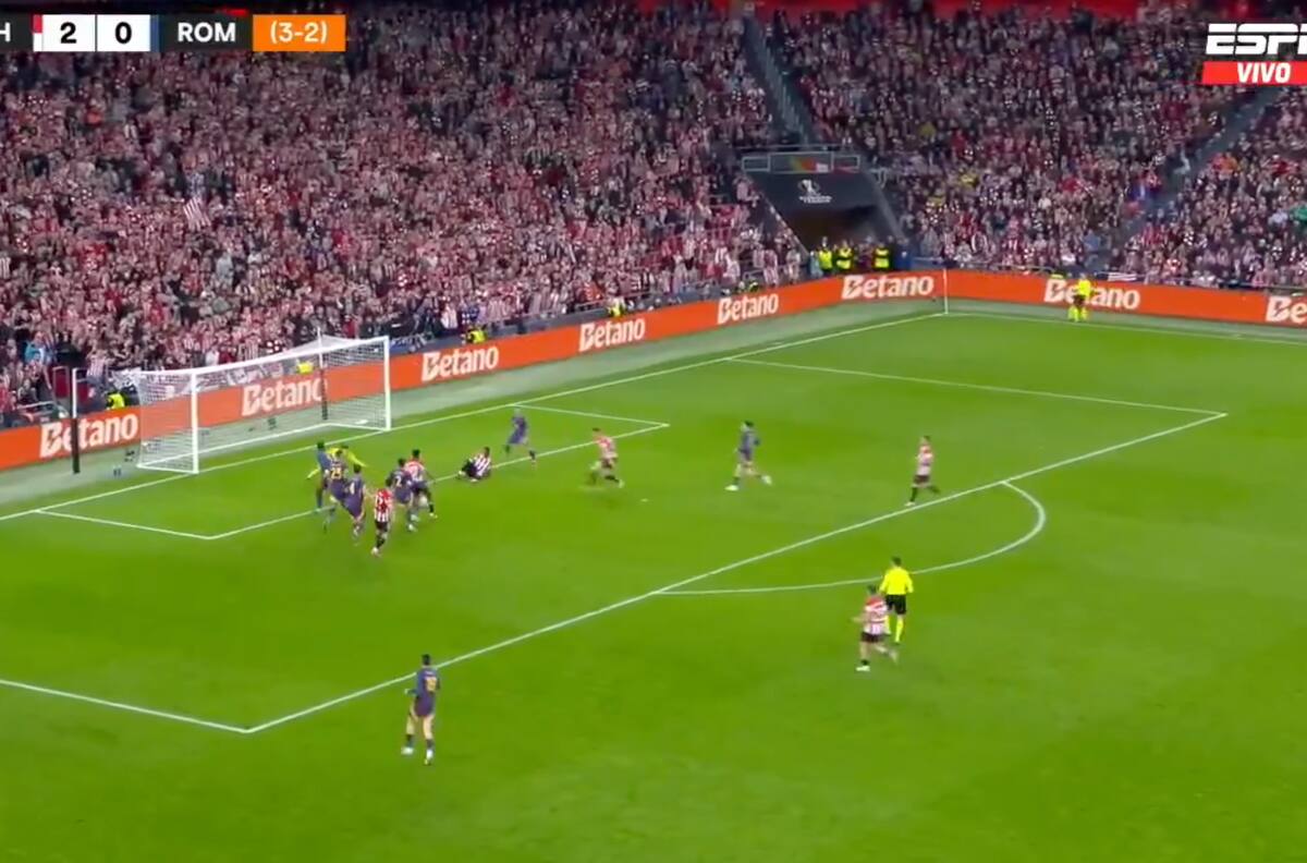 Locura en San Mamés: con este golazo Athletic de Bilbao selló la remontada ante la Roma en Europa League