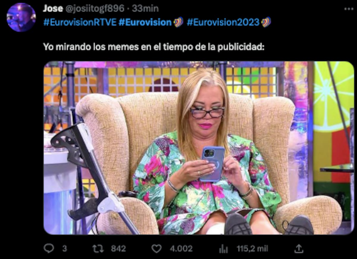 Otros simplemente disfrutaron de los memes de Eurovisión 2023 / Twitter