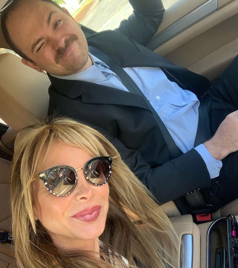 Eva Gómez y su hijo mayor, Fernando Pesse