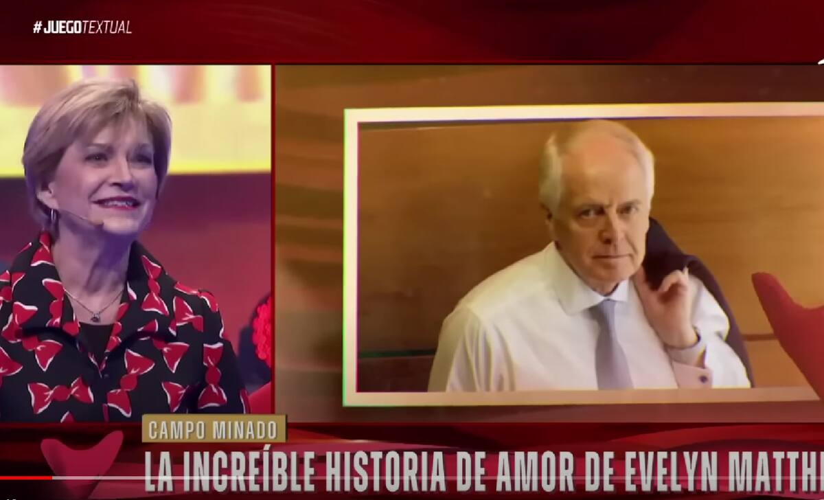 Evelyn Matthei en "Juego Textual" / Créditos: Reproducción