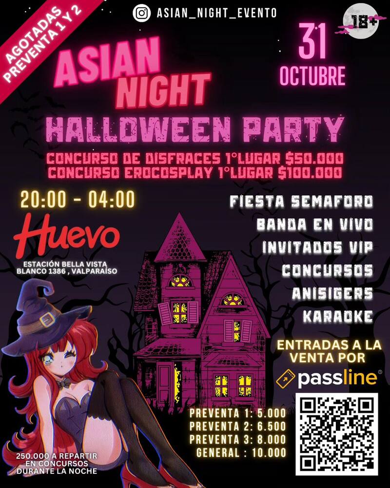 Asian Night Halloween Party.