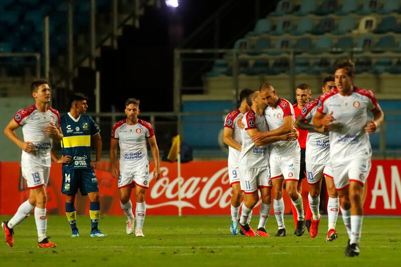 El jugador de Union Calera Nicolas Ferreyra.