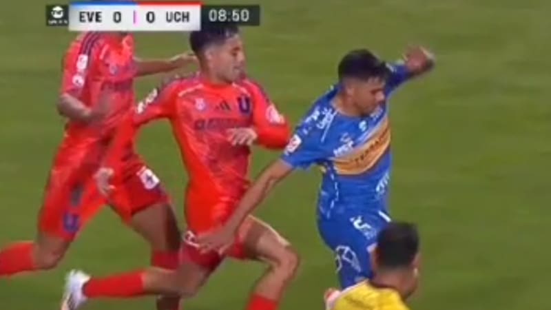 ¿Era para Roja? La polémica expulsión de Javier Altamirano que dejó a la U con un menos ante Everton