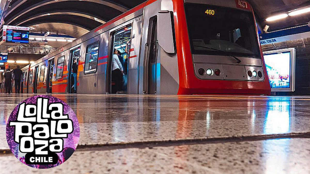 Por Lollapalooza 2026: las estaciones de Metro que tendrán extensión horaria el 13, 14 y 15 de marzo