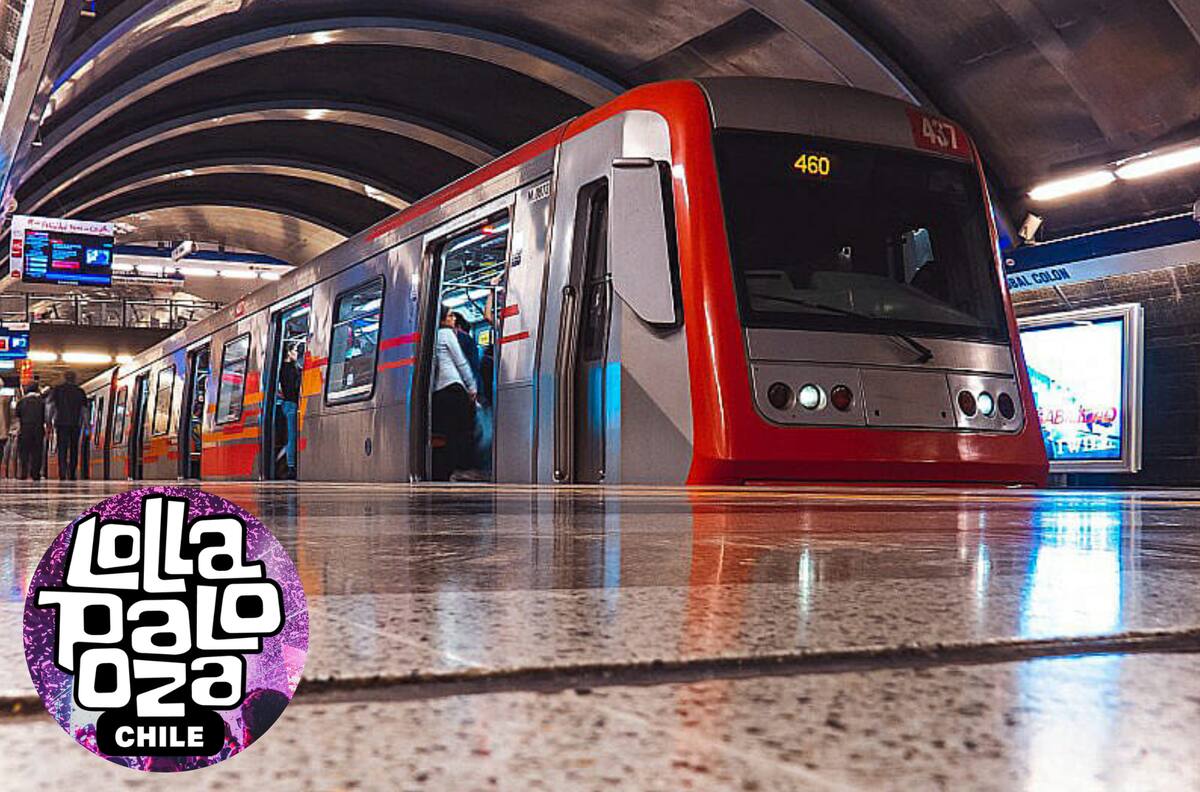 Por Lollapalooza 2026: las estaciones de Metro que tendrán extensión horaria el 13, 14 y 15 de marzo