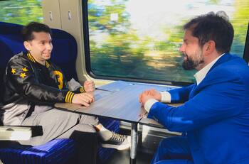 El inesperado encuentro entre Fabrizio Copano y Gabriel Boric