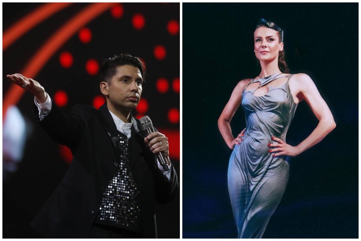 la animadora felicitó al comediante tras ser mencionada en su rutina.
Organización Festival de Viña 2023 - Agencia Uno.