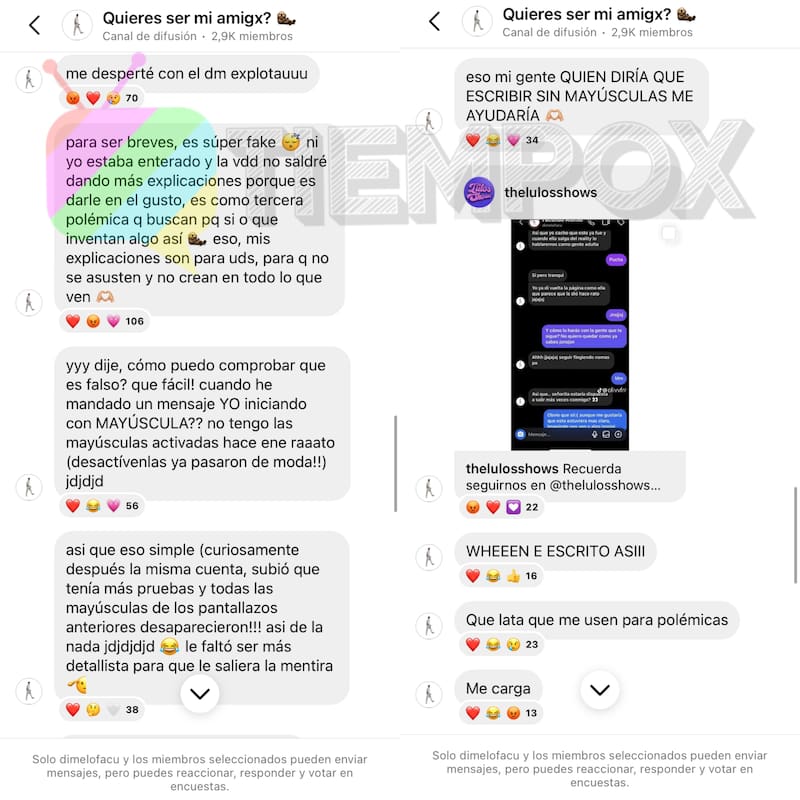 Facundo Alonso desmiente quiebre con Skarleth Labra. Foto: Instagram.