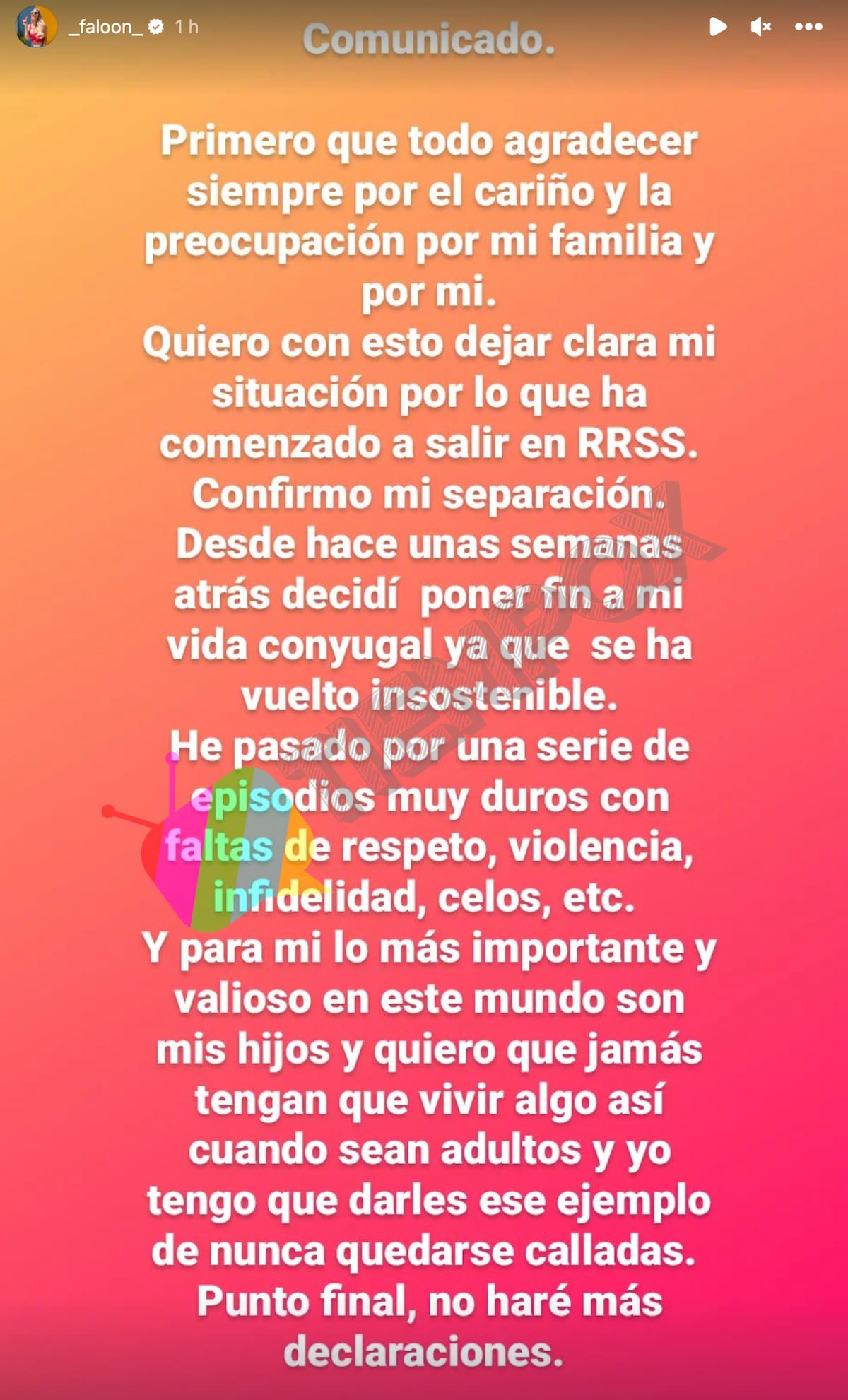 Revela los motivos de su quiebre con Jean Paul Pineda