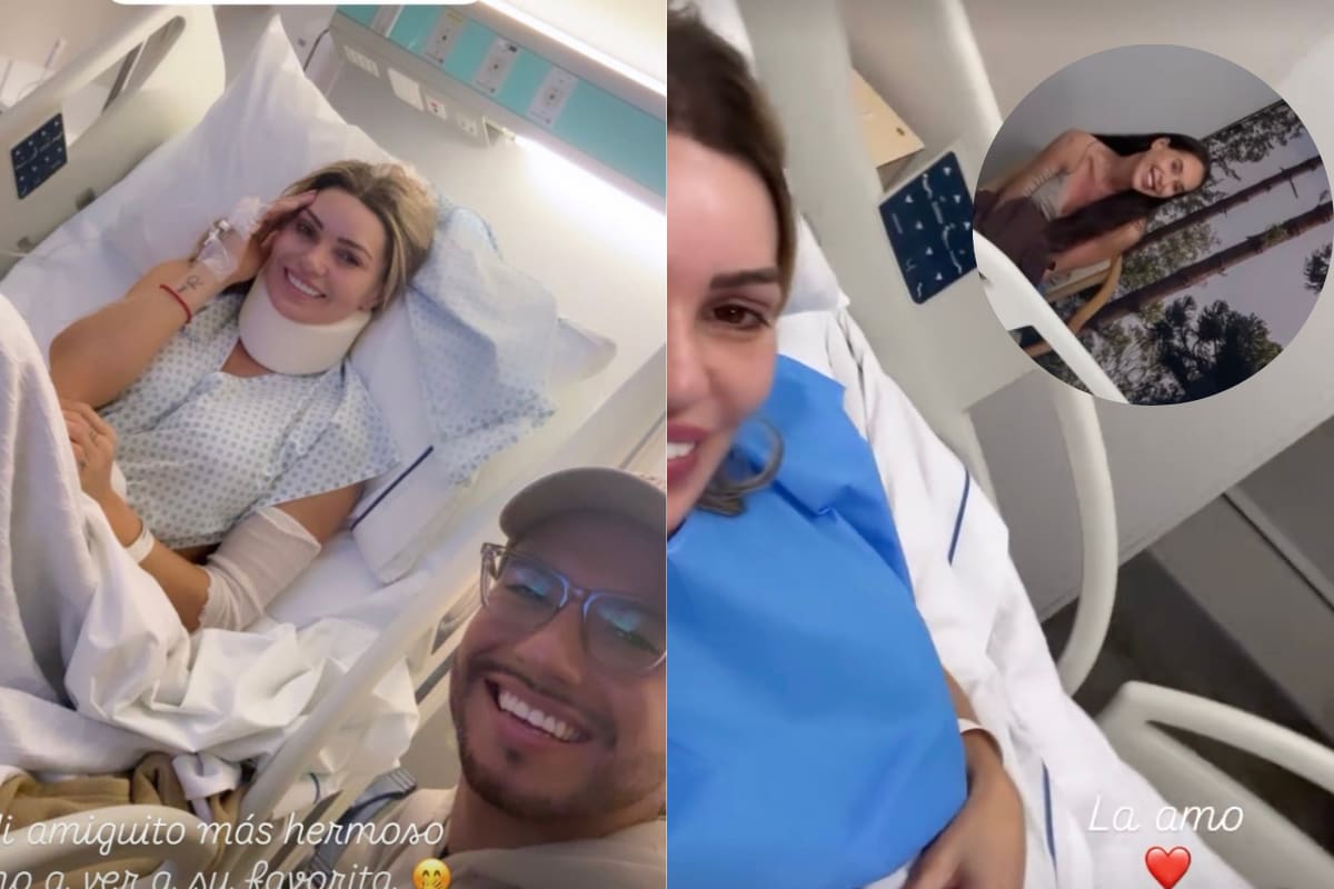 La rubia fue internada de emergencia.
