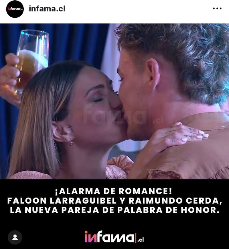 Faloon Larraguibel y Raimundo Cerda tendrían un romance dentro de "Palabra de Honor".