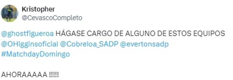 Este es el post que compartió el Fantasma Figueroa.