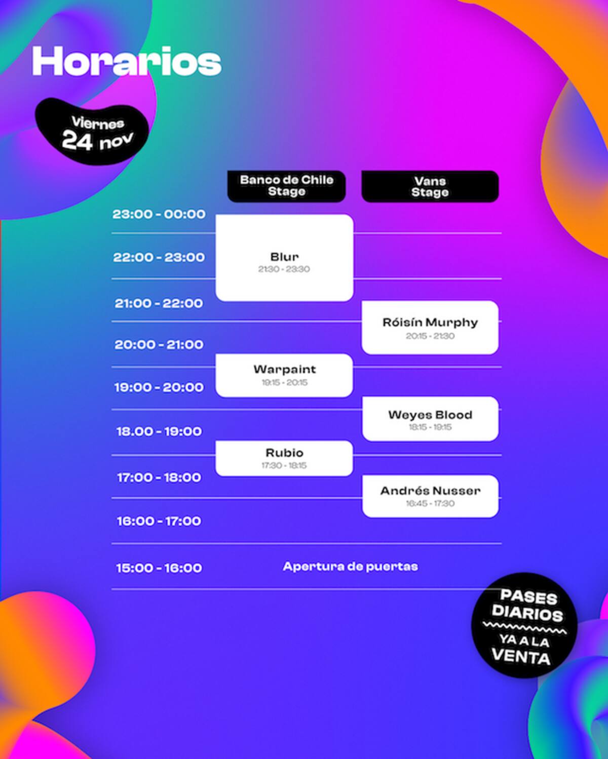 Horario Fauna Primavera