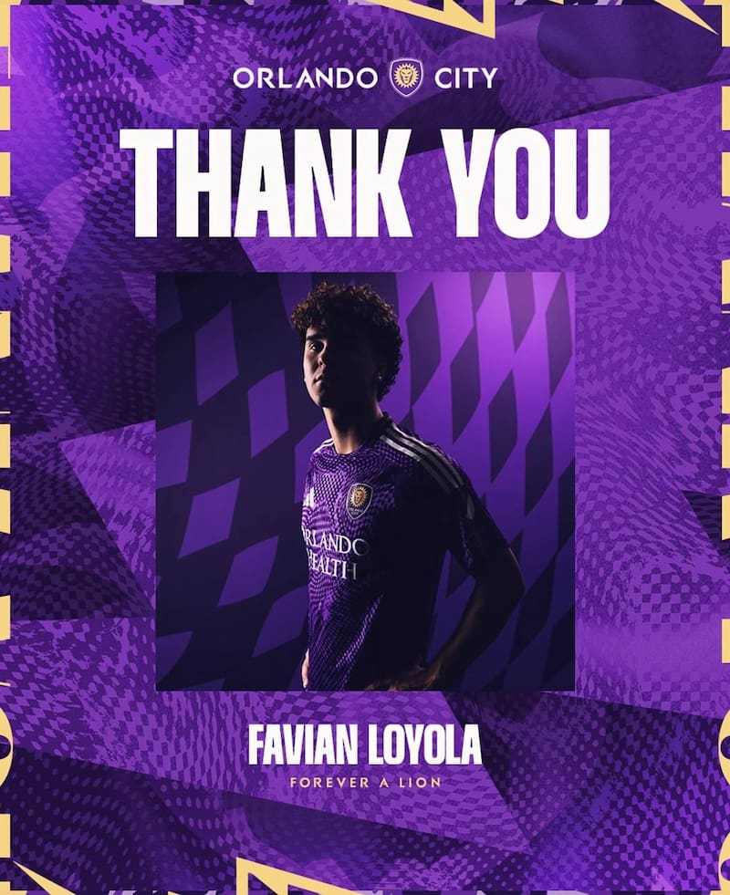 El atacante chileno fue despedido en redes sociales, después de que Orlando City decidiera no extender su contrato. Foto: Orlando City.