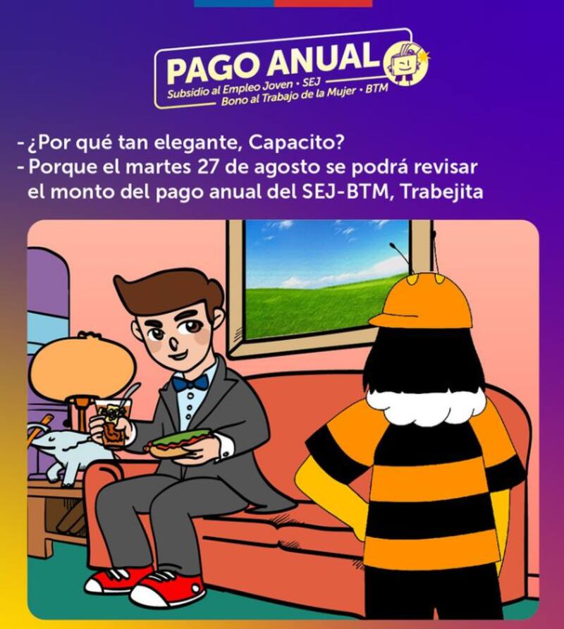 Fecha de consulta anual del SEJ y el BTM. Créditos: @sencechile.