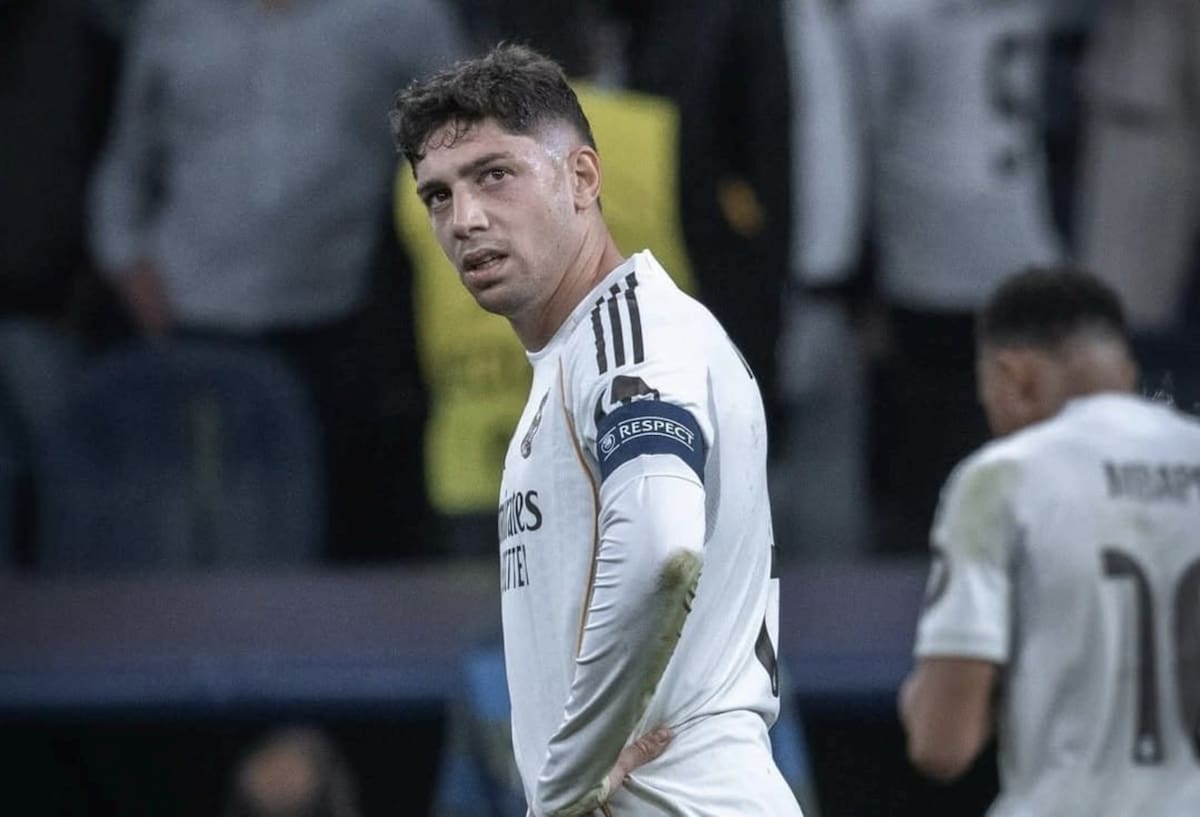El uruguayo tuvo un altercado con Aurélien Tchouaméni. Foto: @fedevalverde en Instagram.