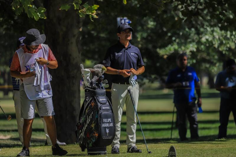 Felipe Aguilar fue uno de los golfistas nacionales que pasaron el corte en el Astara Chile Classic.