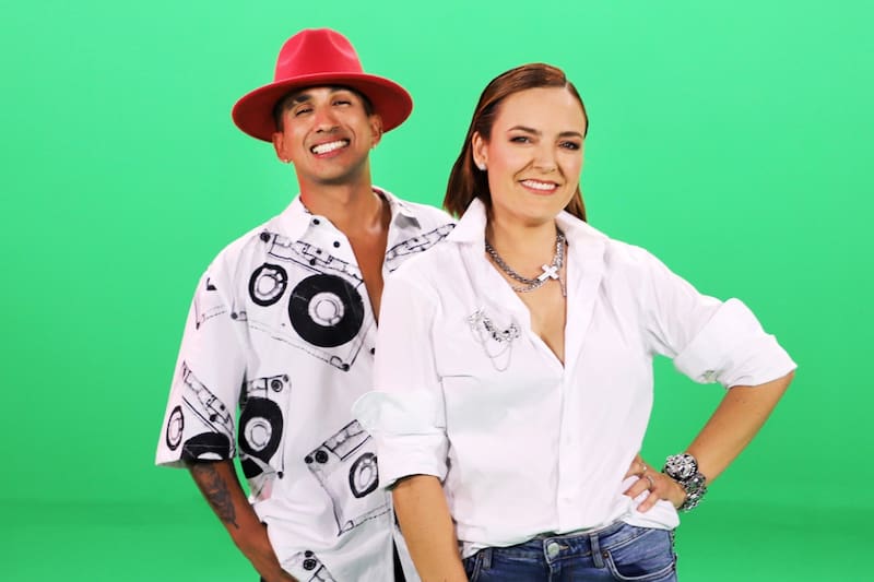 Felipe Basáez y Janis Pope para "Aquí se baila" / Créditos: Canal 13