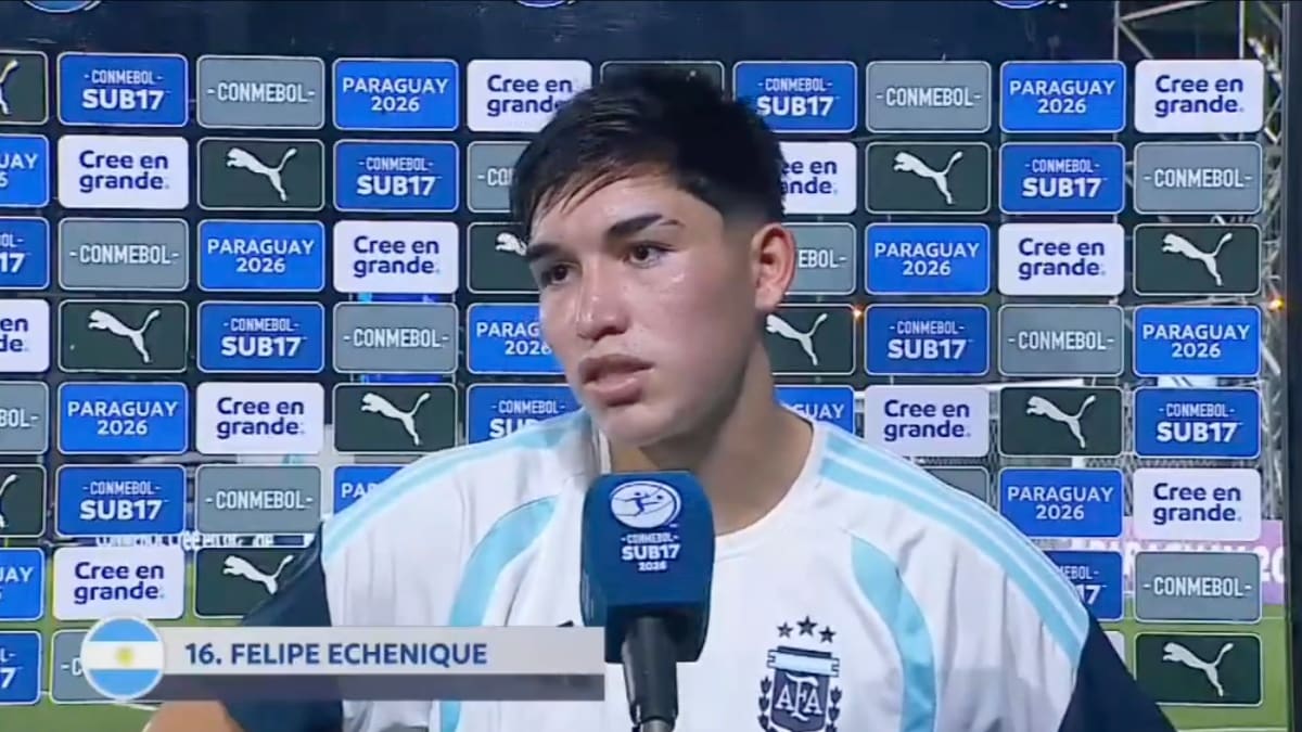 VIDEO | Jugador argentino lanza desubicada frase contra Colombia tras perder por goleada la final del Sudamericano Sub 17