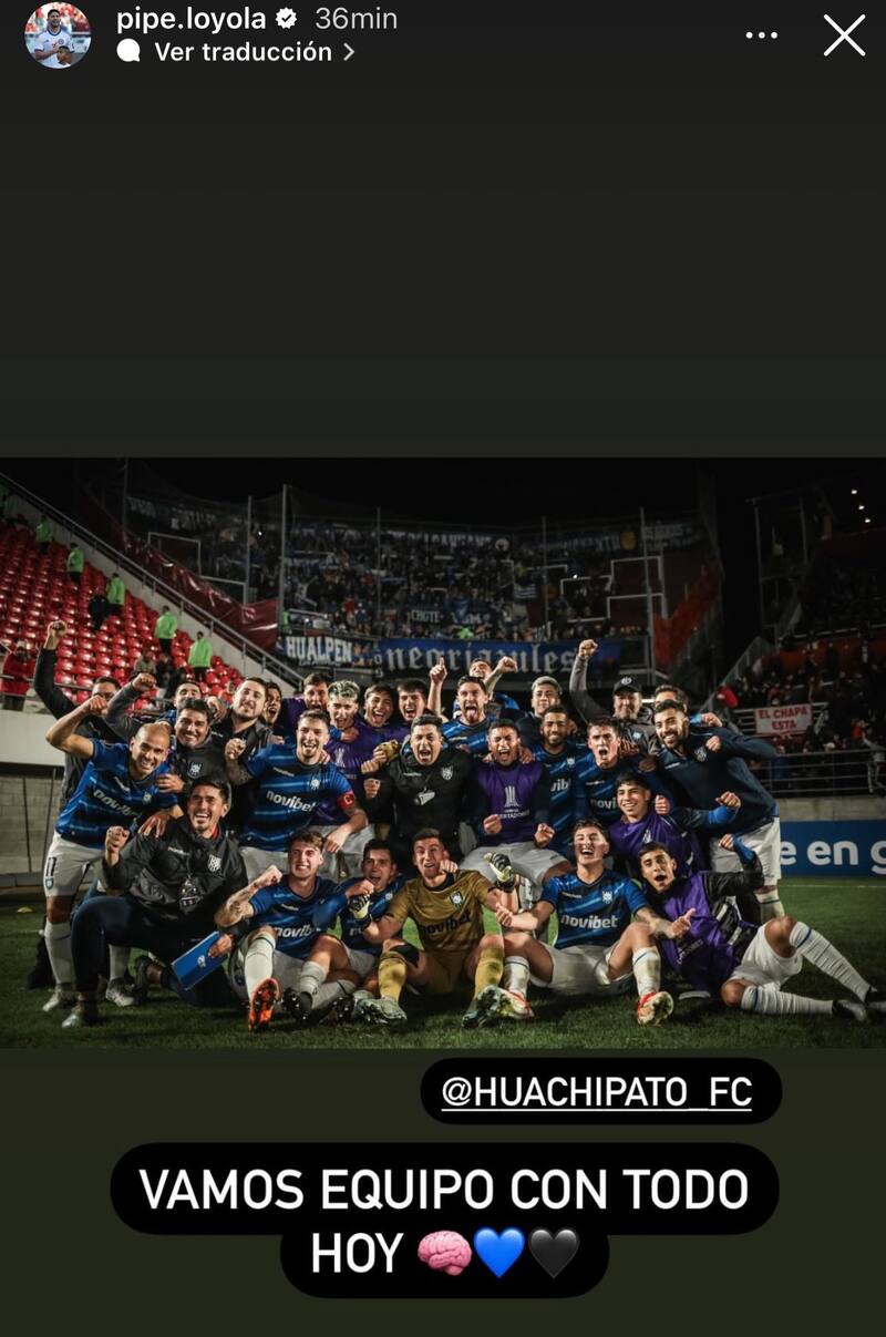 El mensaje de Felipe Loyola a través de redes sociales.