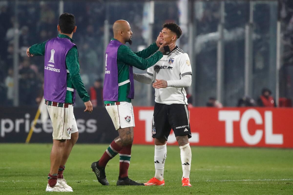 Felipe Melo junto a Alan Saldivia por Copa Libertadores.