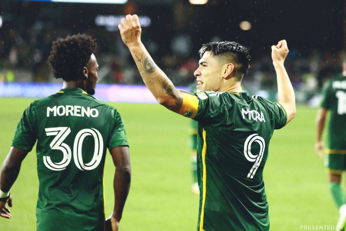 Felipe Mora brilla en el Portland Timbers de la MLS.