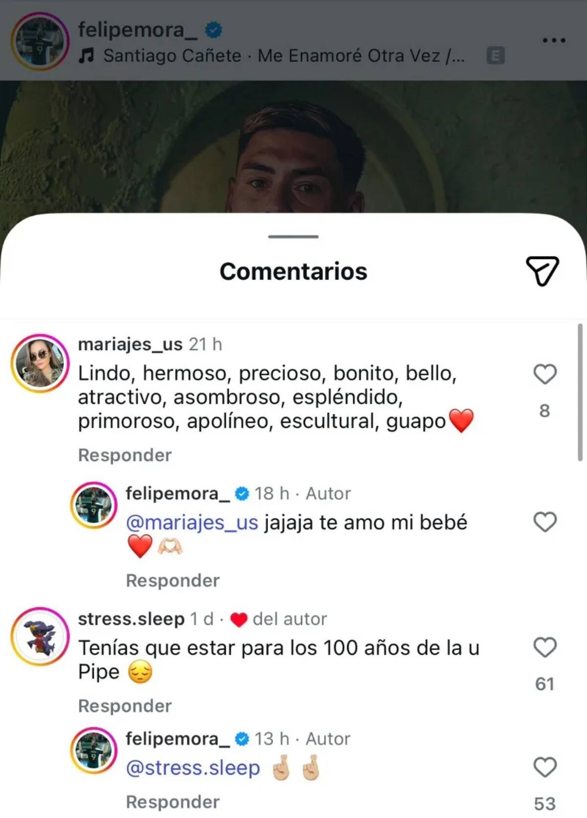 El guiño del delantero a la U.