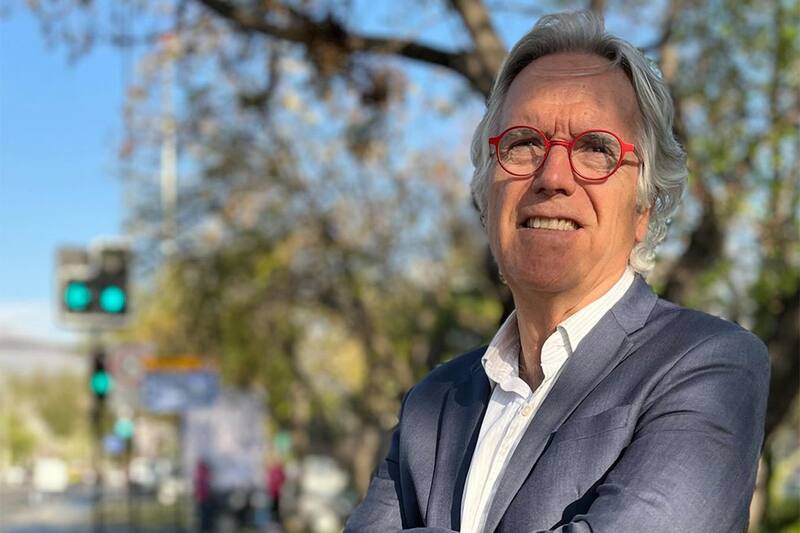 está en campaña como candidato a concejal por las Elecciones Municipales 2024. Créditos: @felipe.morande