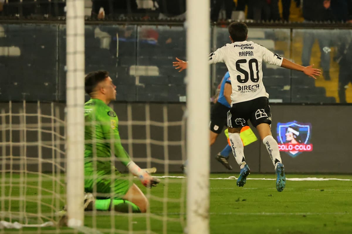 El centrodelantero anotó el gol del triunfo de Colo-Colo contra Deportes Limache. Foto: Agencia Aton.