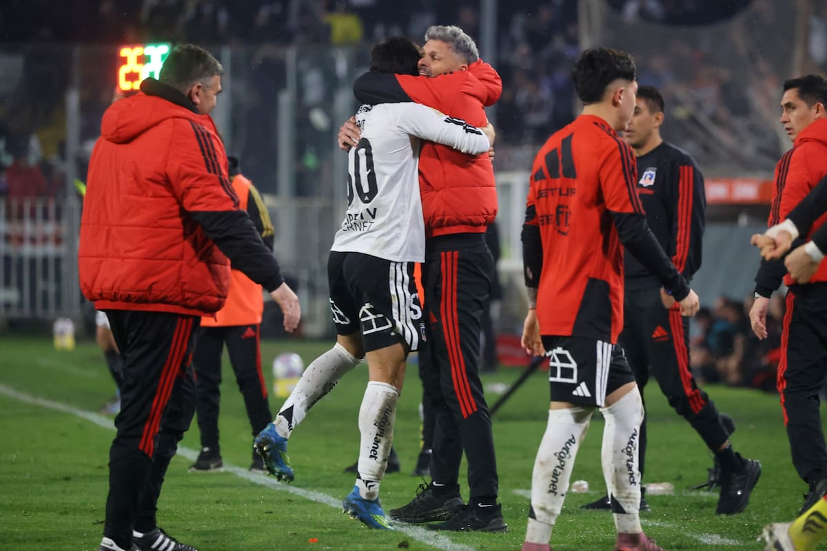 El delantero anotó el 3-1 de Colo-Colo contra Deportes Limache. Foto: Agencia Aton.