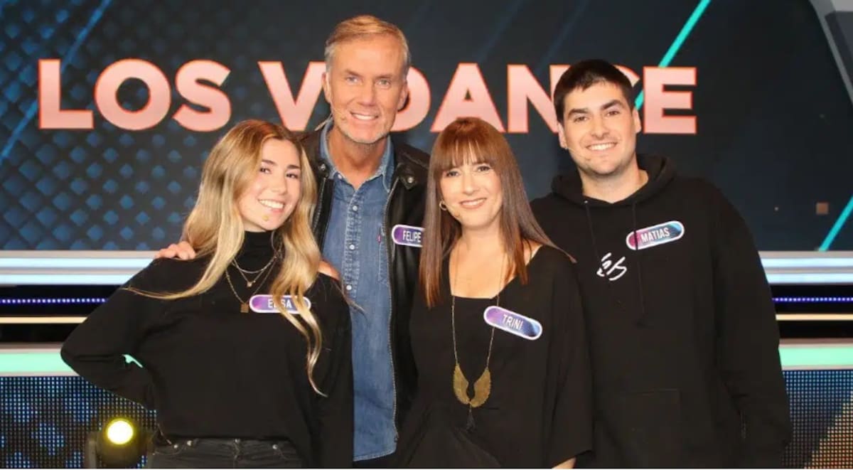 Felipe Vidal presentó a parte de su familia en "Qué dice Chile". Créditos: Canal 13